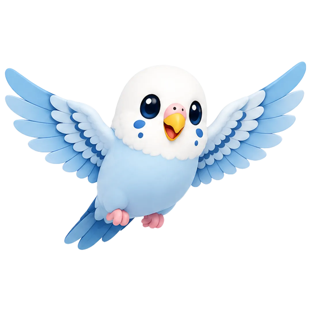 budgeee mascot flying